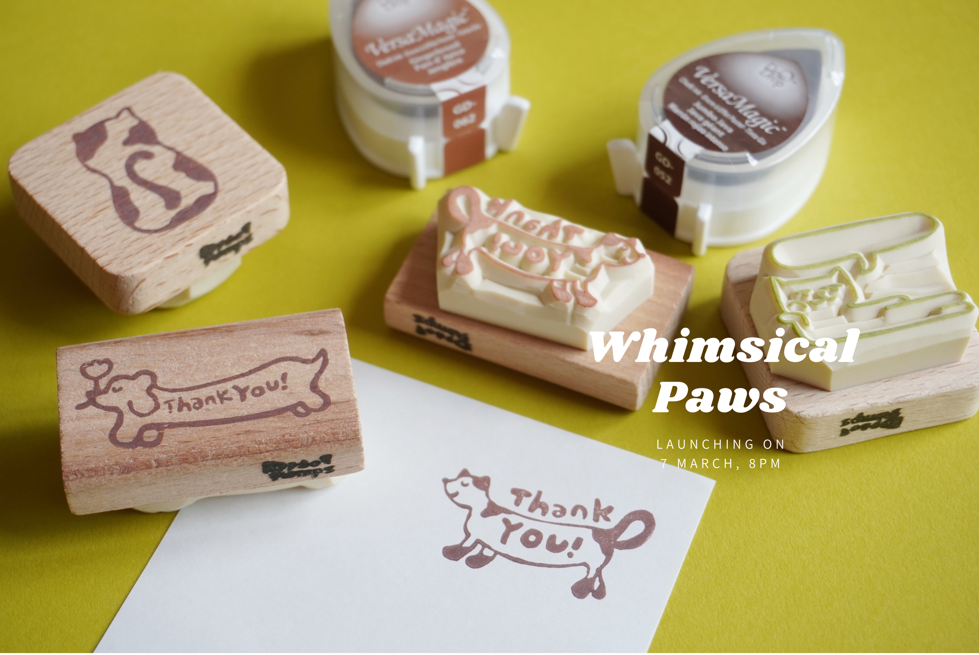rubber stamp for small business owner packaging supplies and tools for stationery lovers