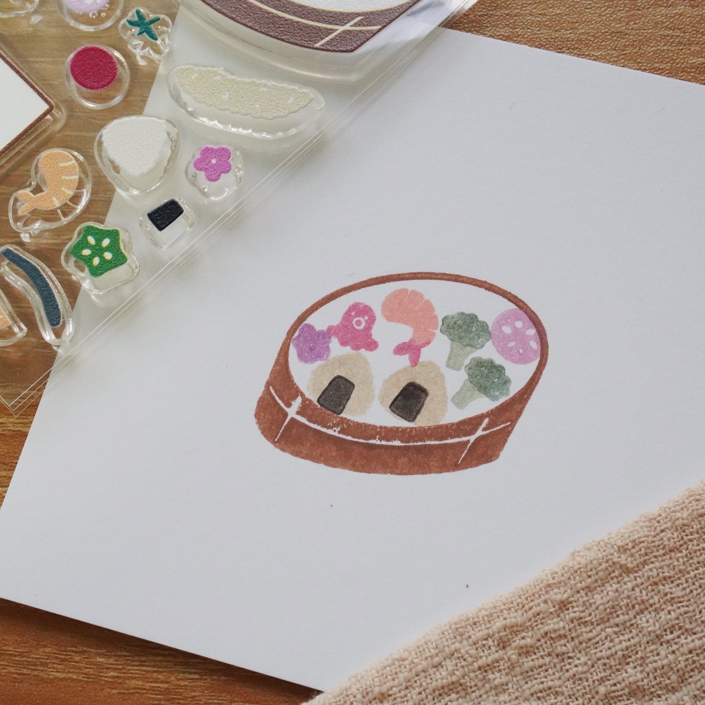 DIY Bento Acrylic Stamp Set