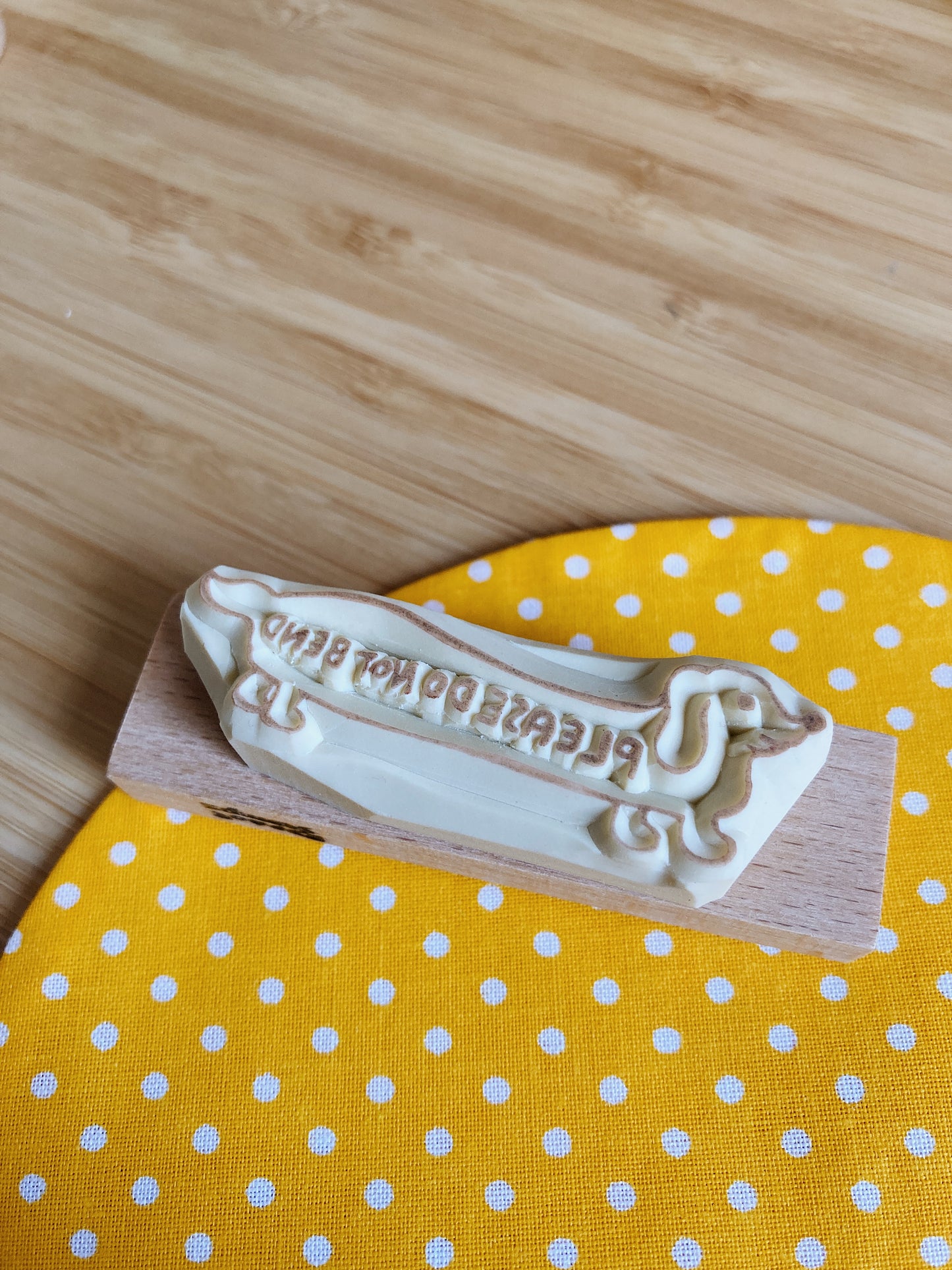 Dachshund Mail Rubber Stamp
