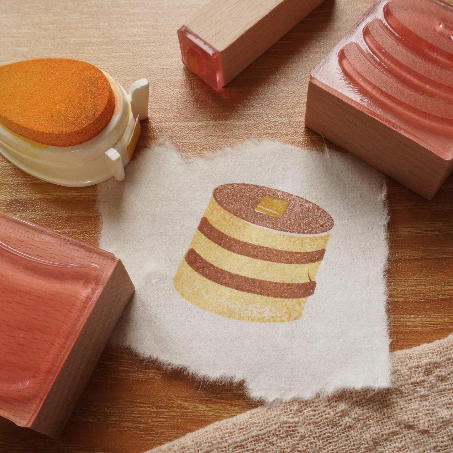 Pancakes Wooden Stamp Set