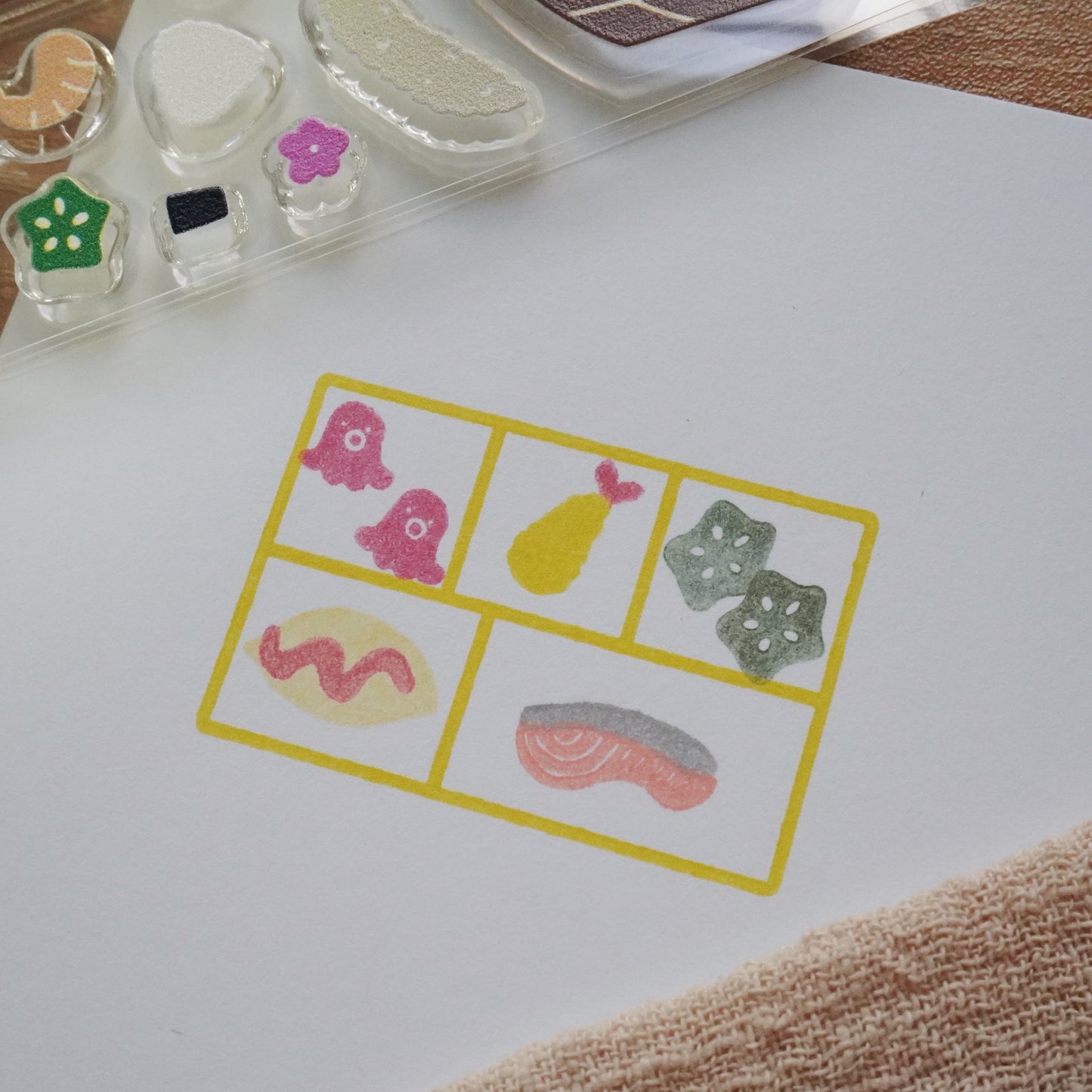 DIY Bento Acrylic Stamp Set