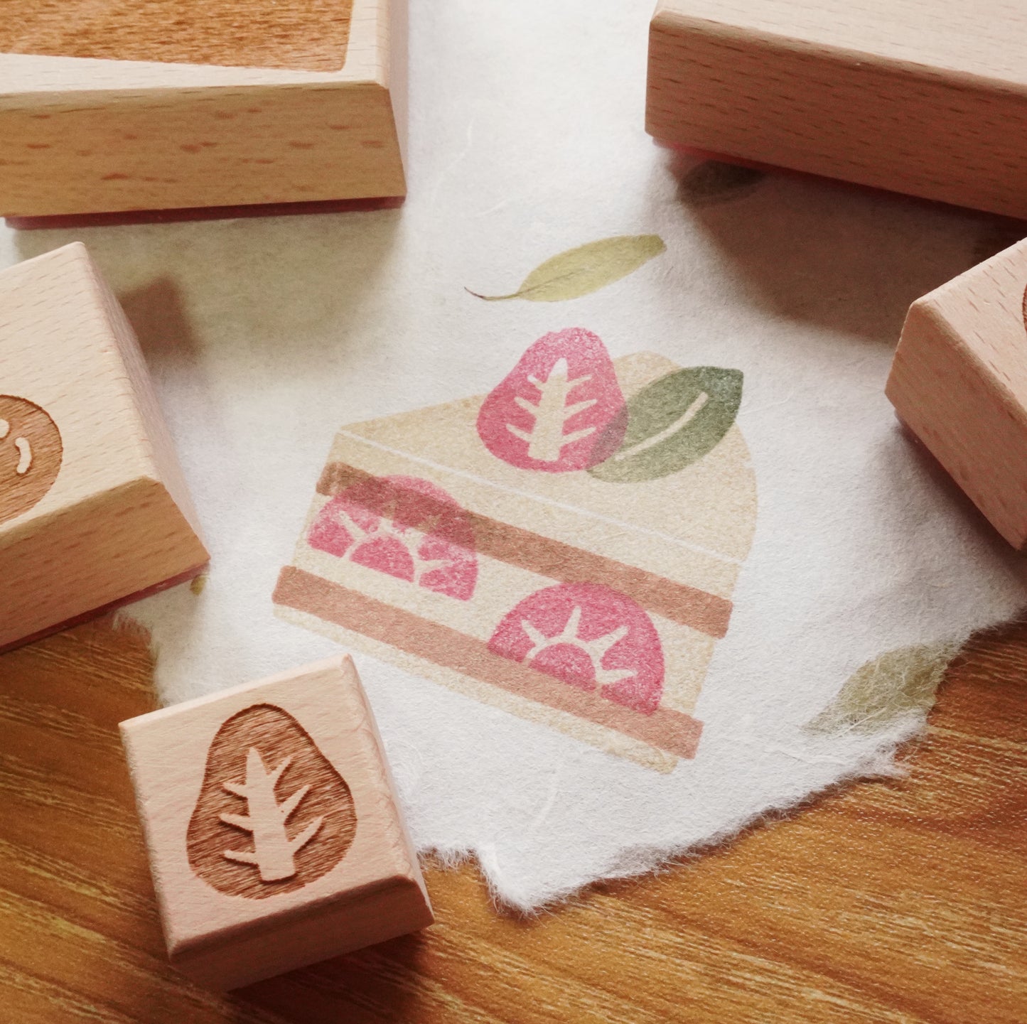 Cake Wooden Stamp Set