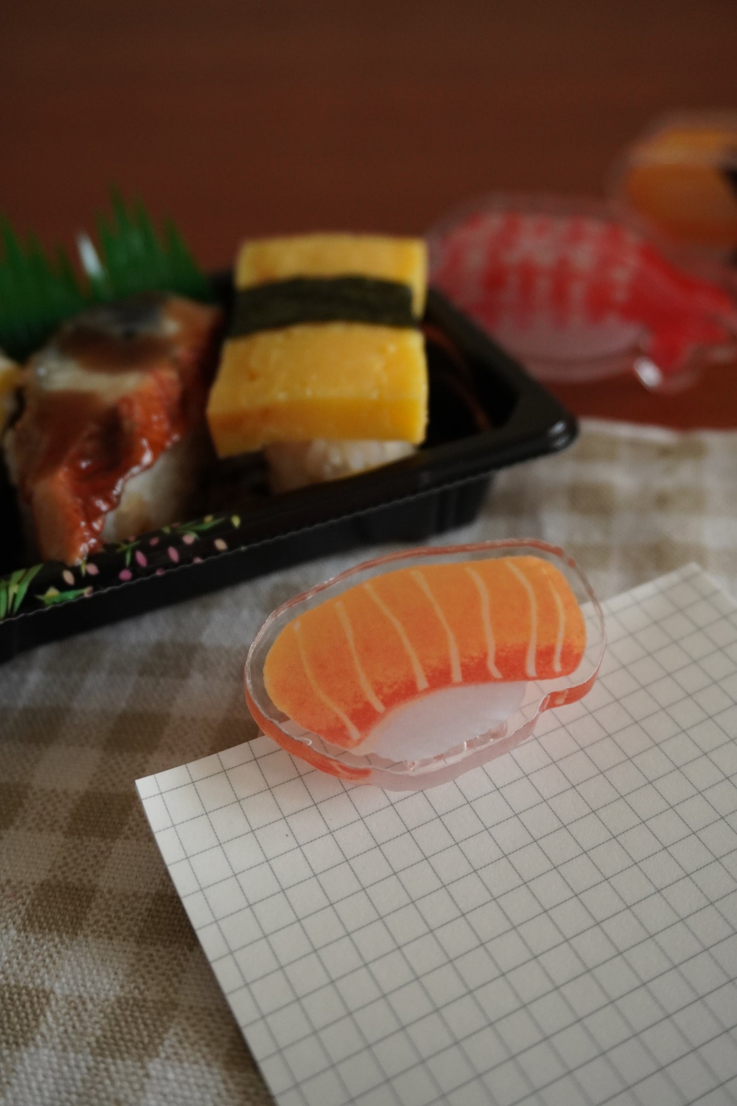Salmon Sushi Acrylic Clip