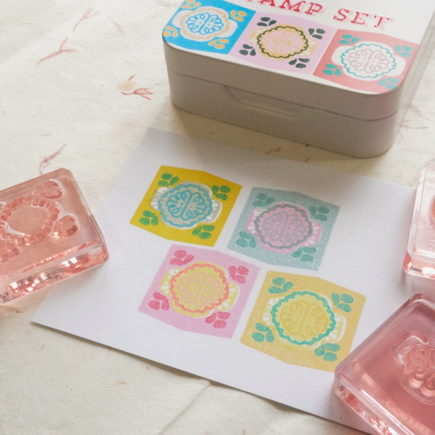 Garden Peranakan Tile Layered Stamp Set