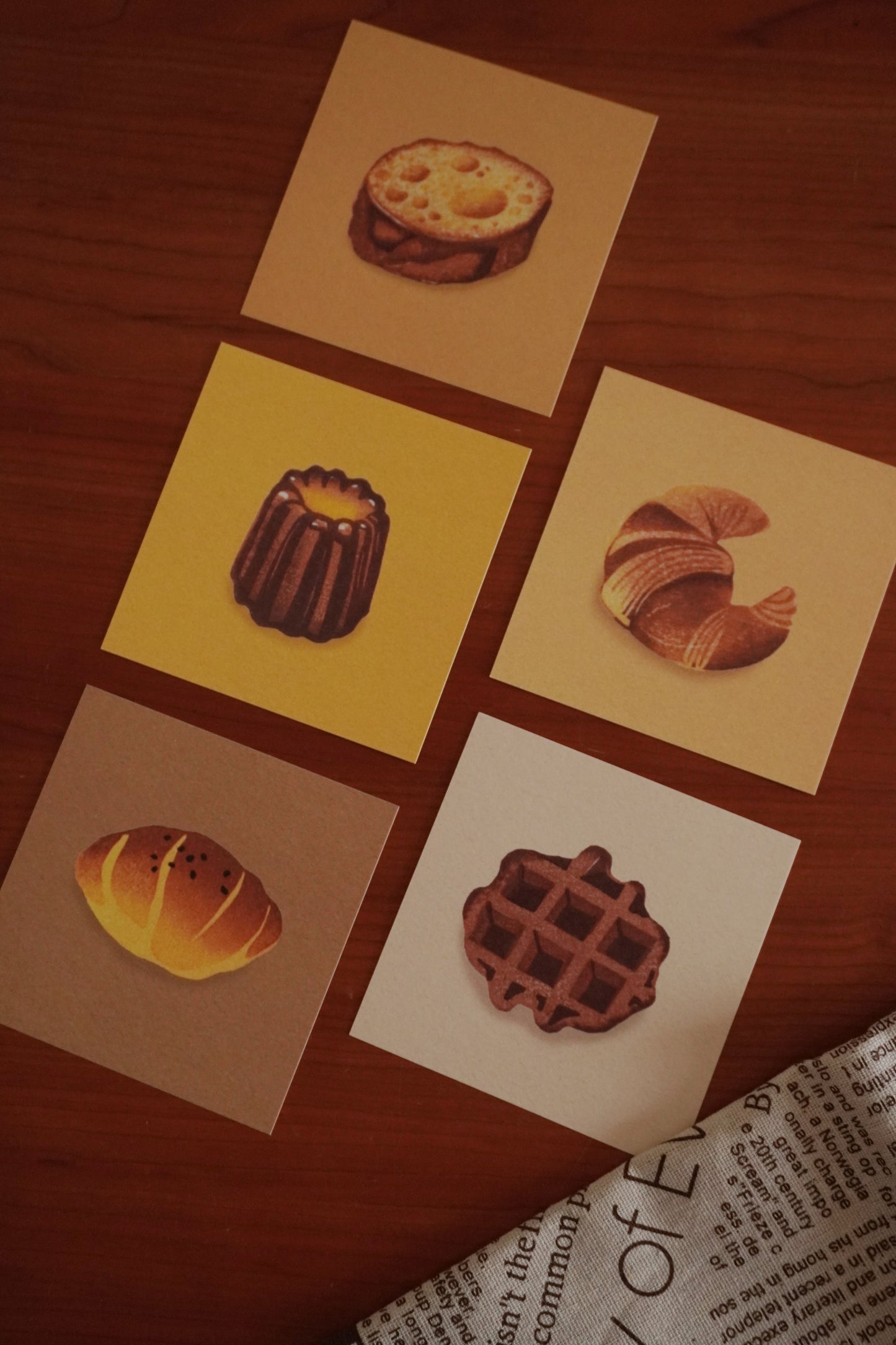 Patisserie Delights Card of 5 Set