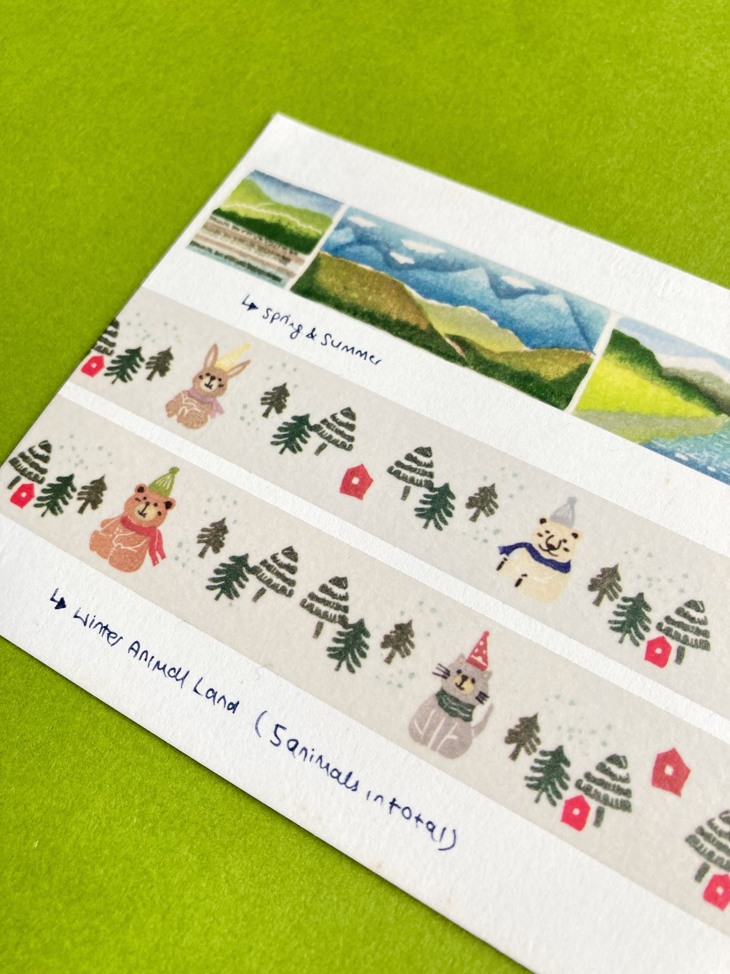 Winter Animal Land Washi Tape