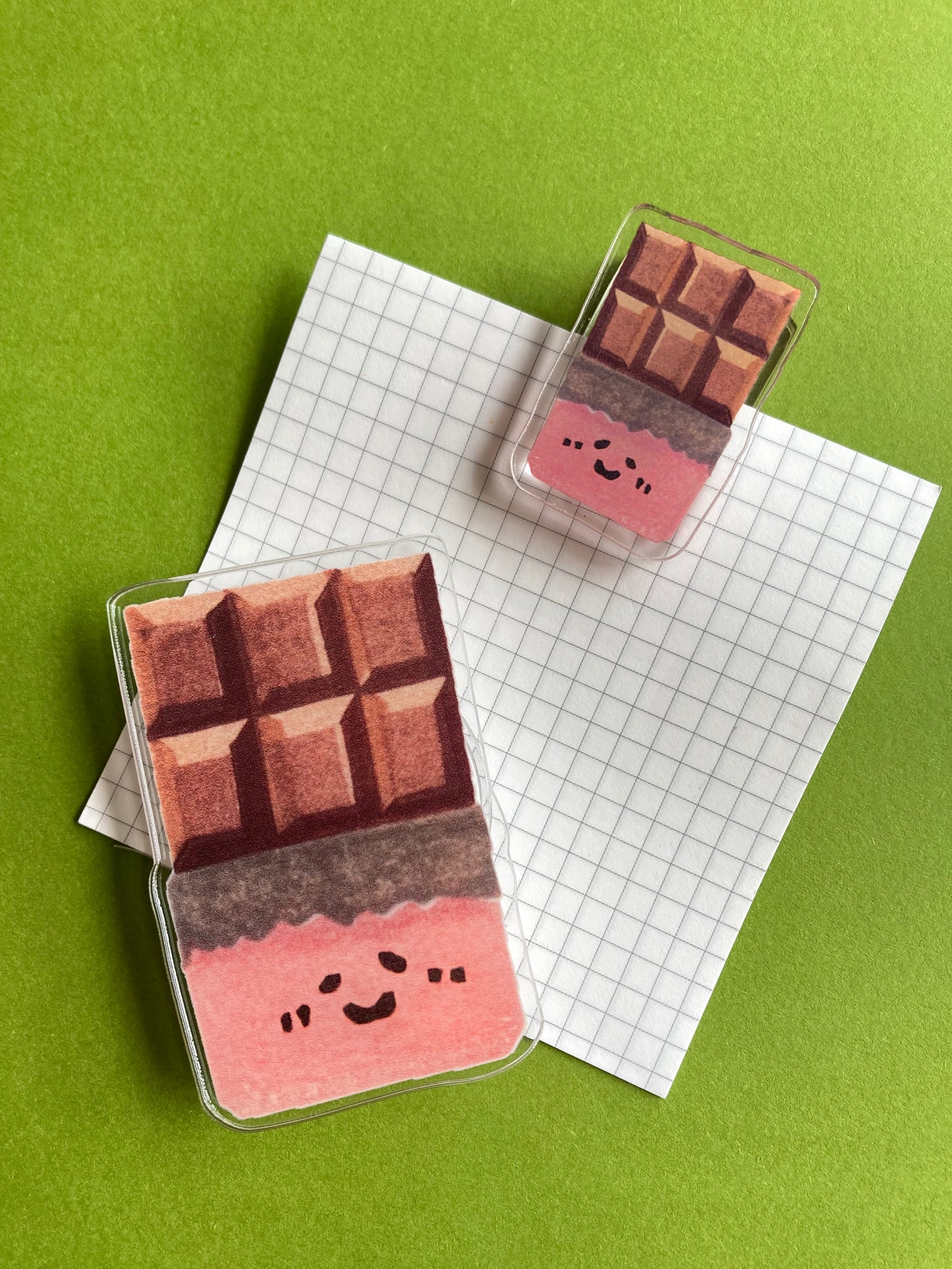 Chocolate Bar Acrylic Clip