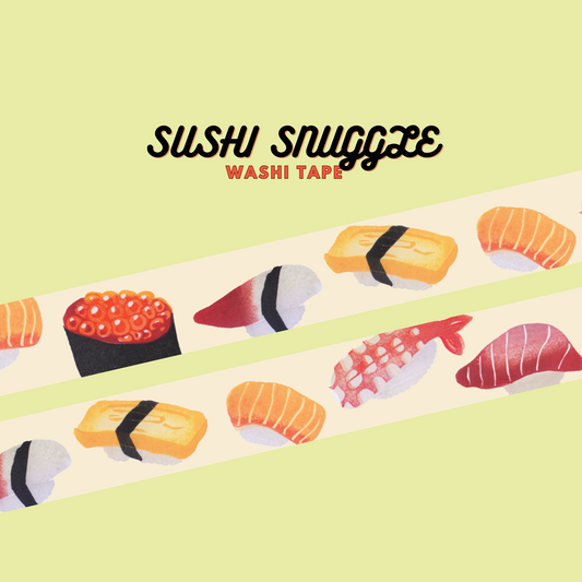 Sushi Snuggle Washi Tape (Preorder)