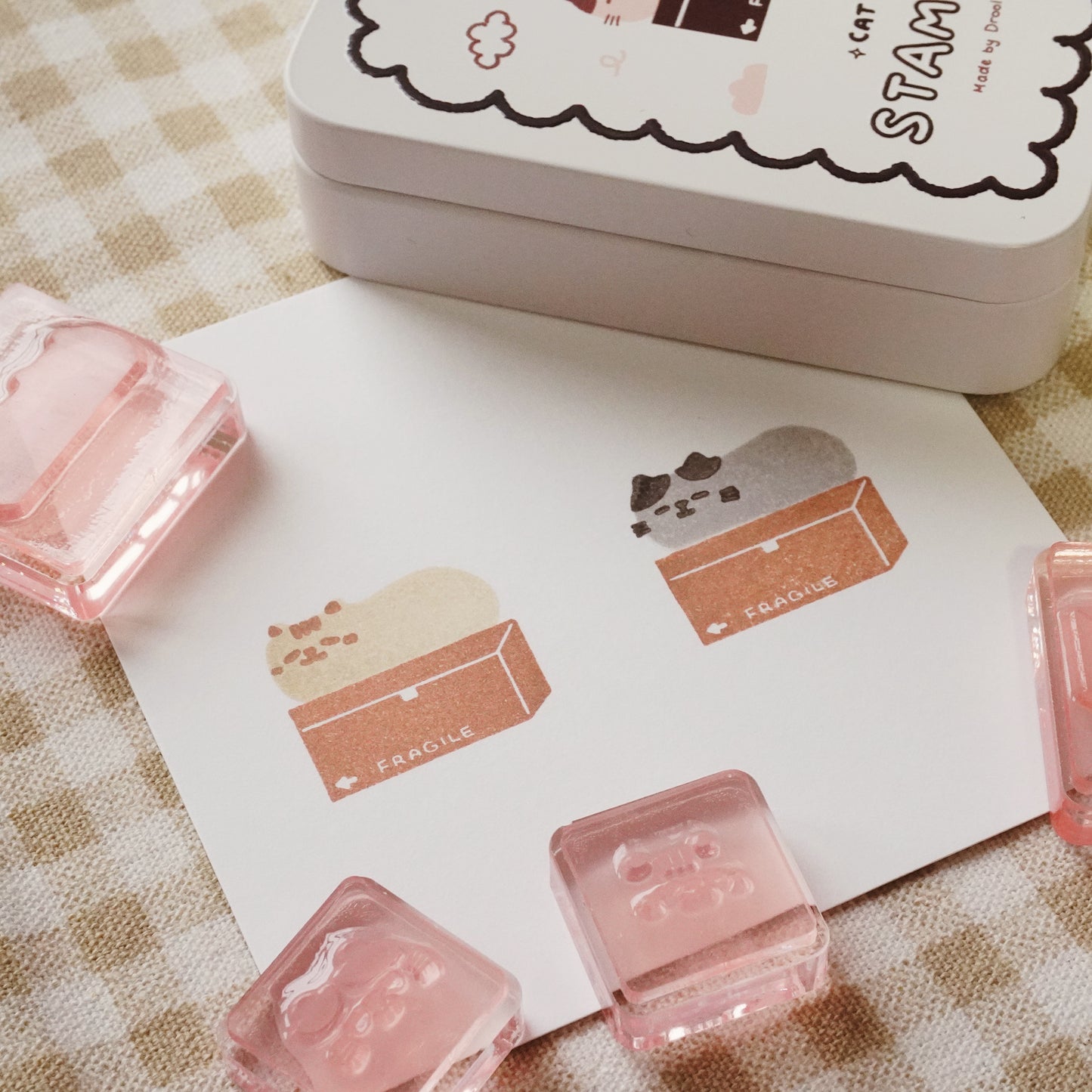 Cat In A Box Clear Stamp Set