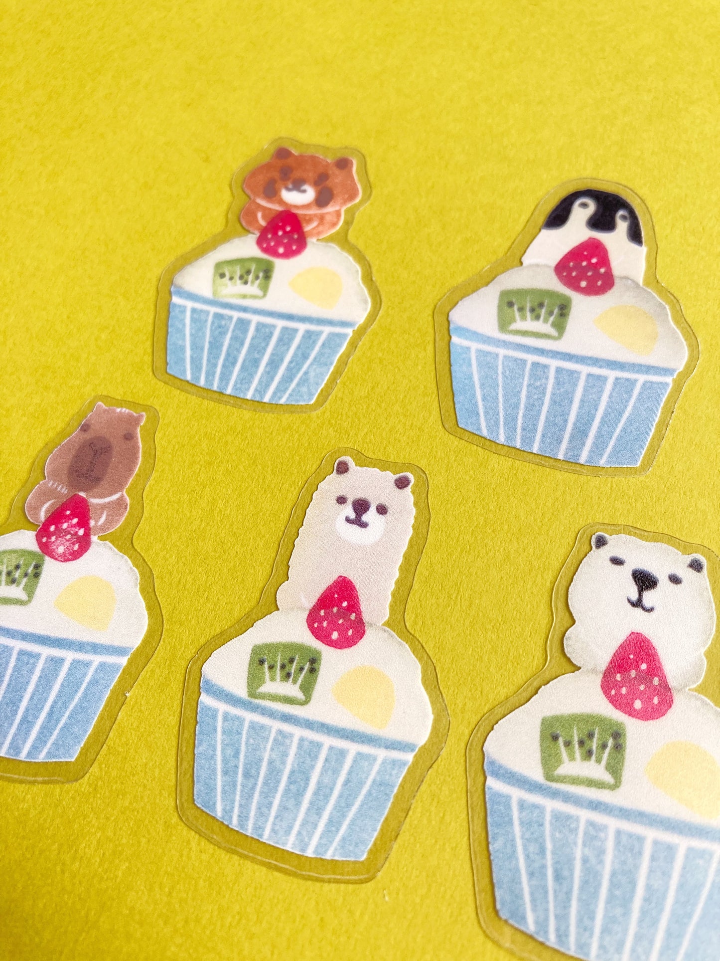 Animal Desset Cafe Sticker Pack