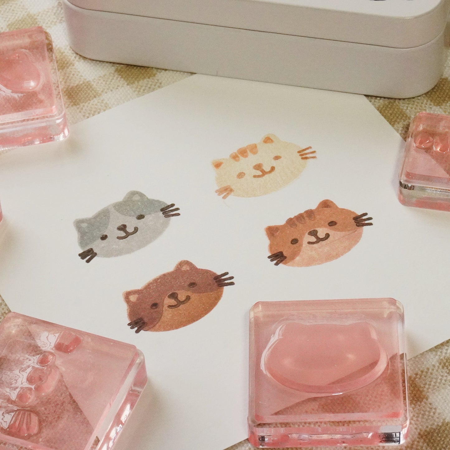 Cat Face Clear Stamp Set (Pre-order)