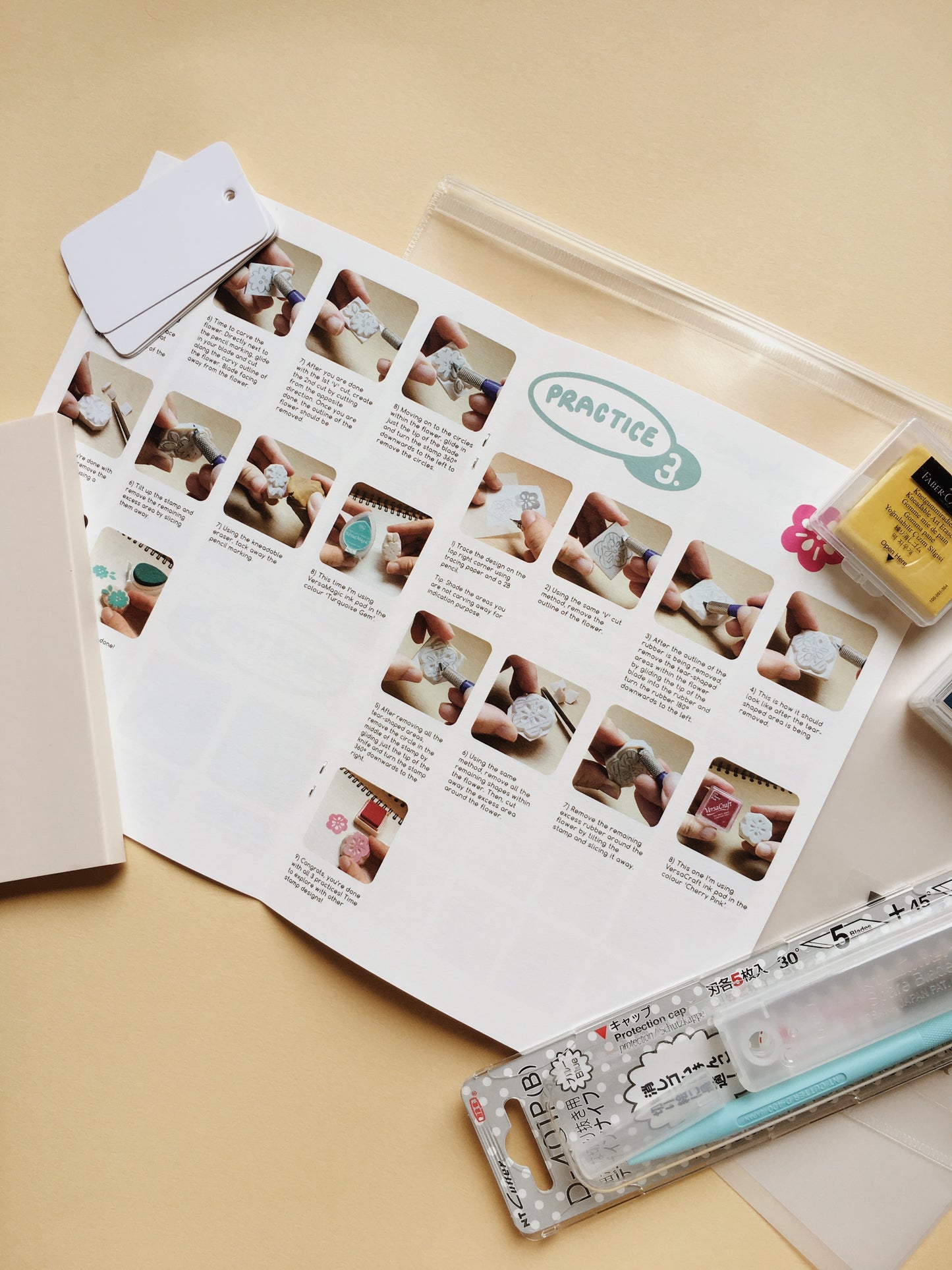 Preorder- Rubber Stamp-Making Creative Starter Kit (FREE SHIPPING)