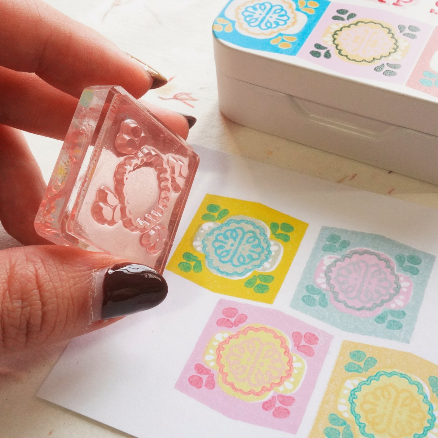 Garden Peranakan Tile Layered Stamp Set