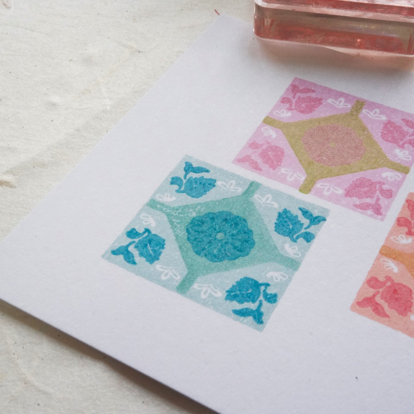 Marigold Peranakan Tile Layered Stamp Set