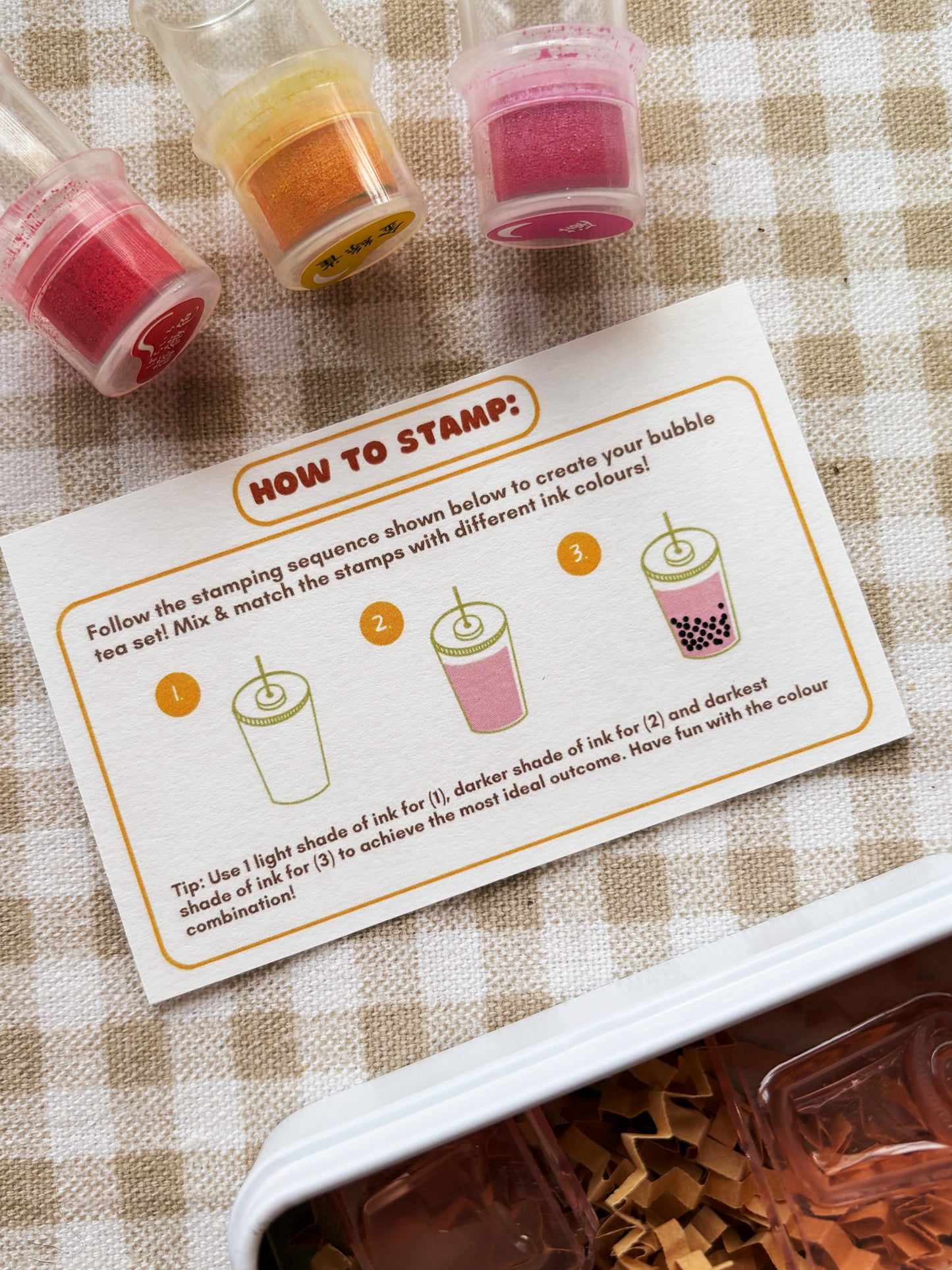 Bubble Tea Layered Stamp Set