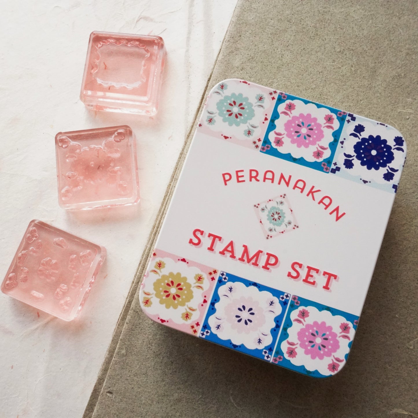 Peony Peranakan Tile Layered Stamp Set