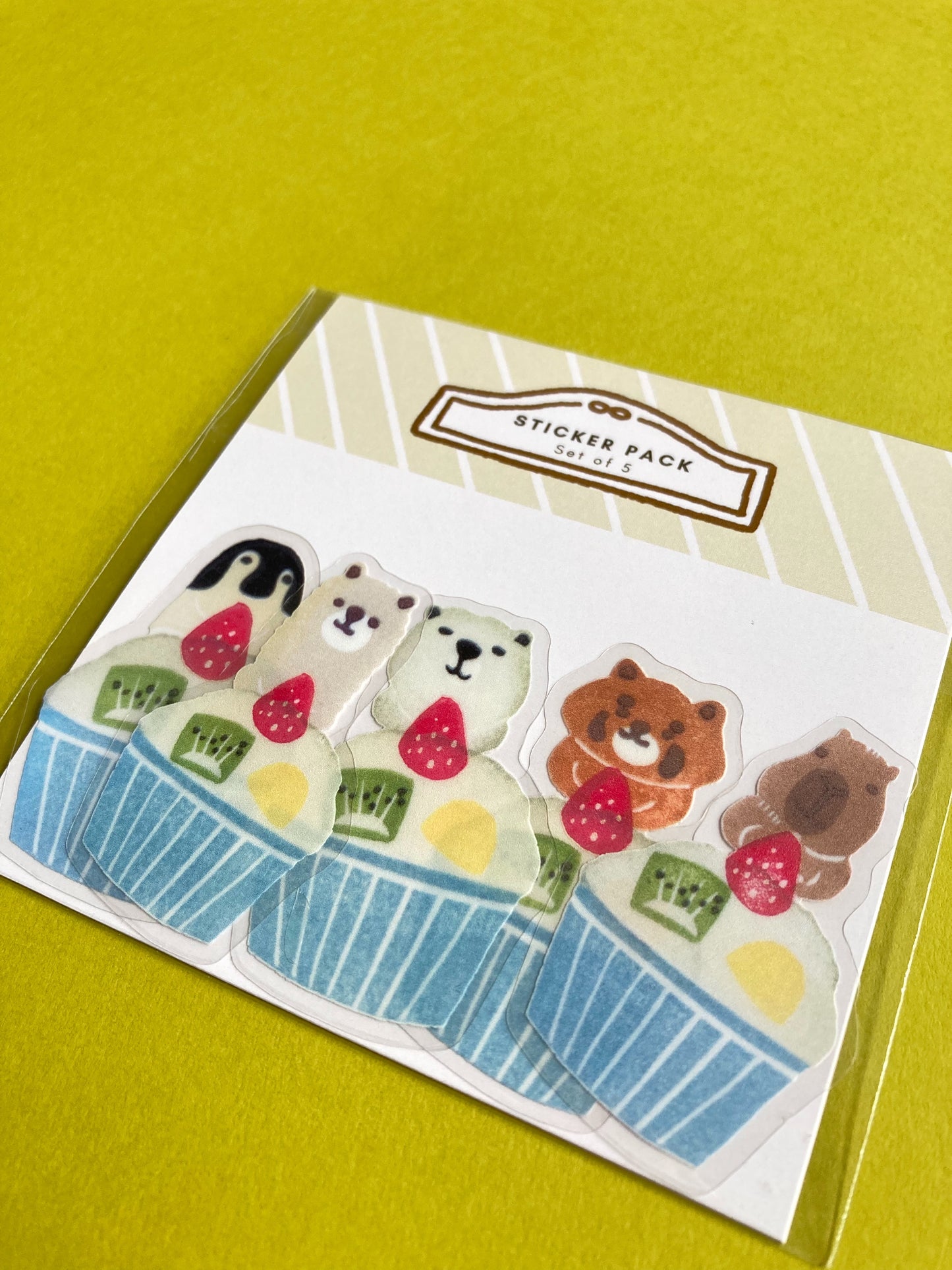 Animal Desset Cafe Sticker Pack