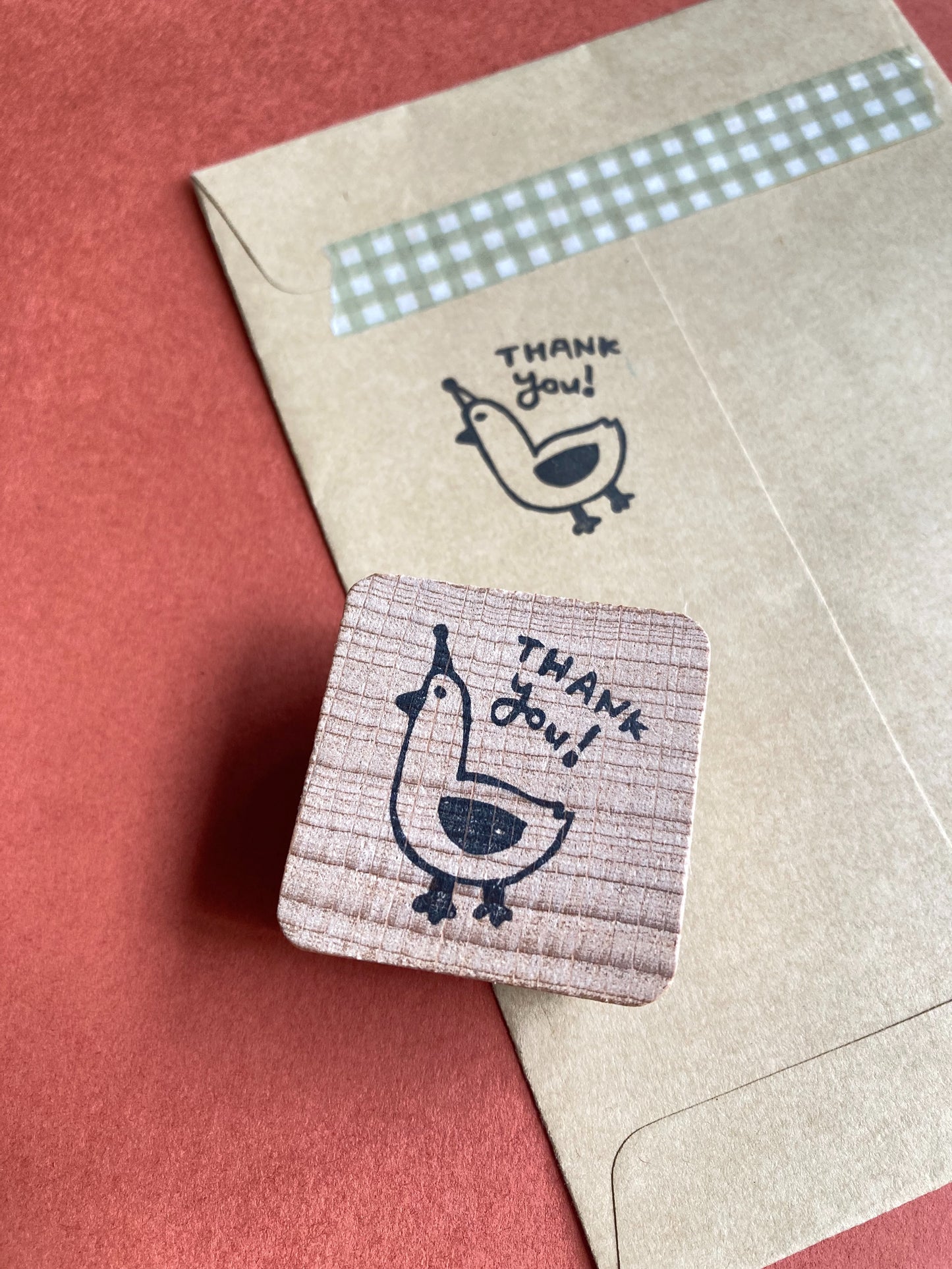 Ducky Says Thank You Rubber Stamp