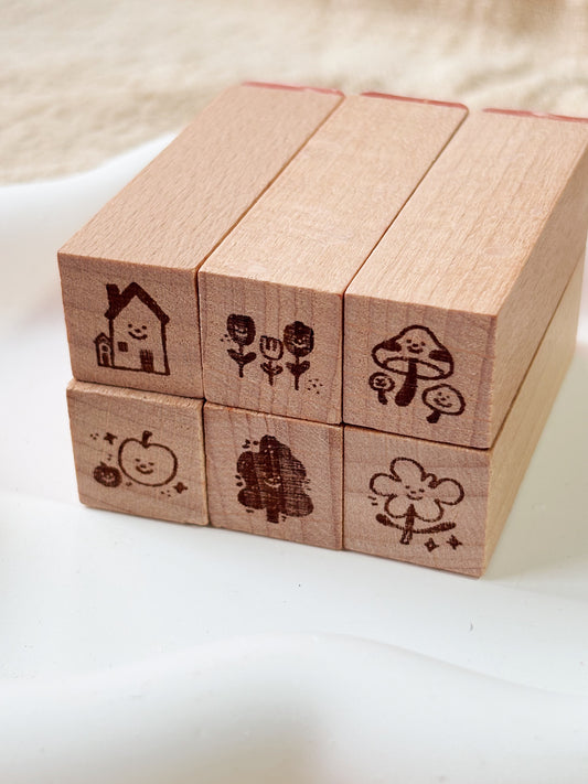 Mini Garden Wooden Stamp Set