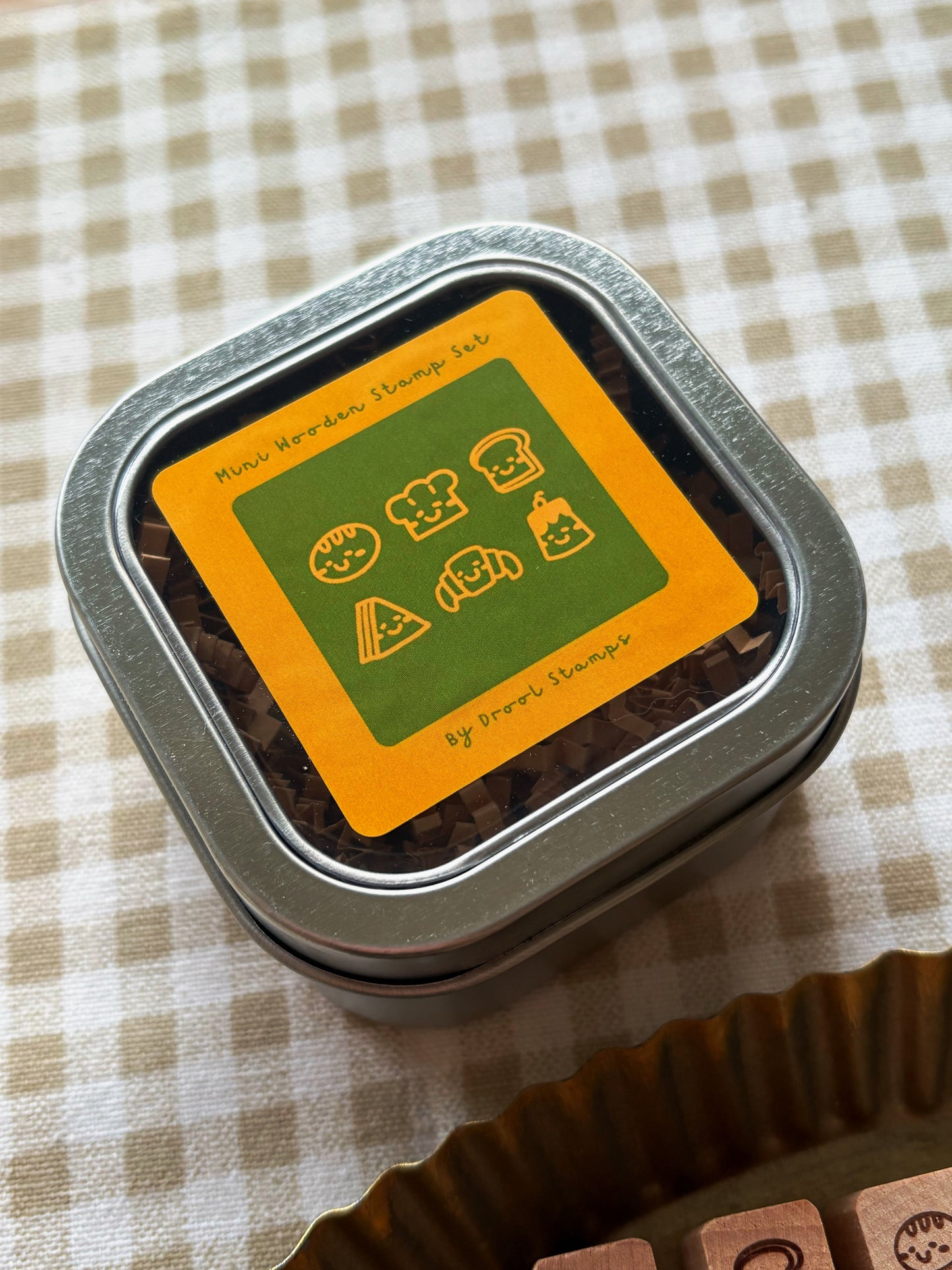 Mini Bread Wooden Stamp Set