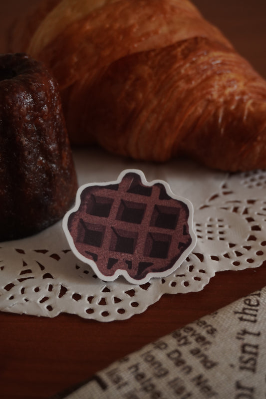 Chocolate Waffle Sticker