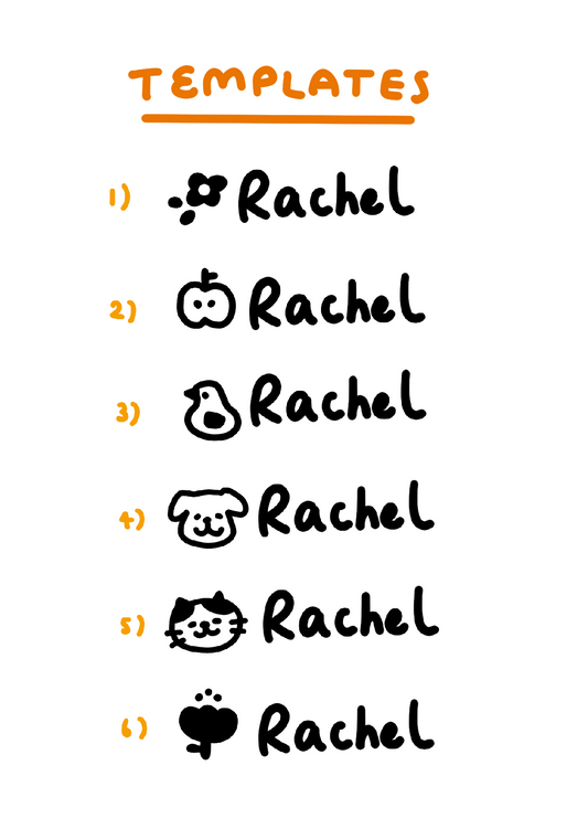 Custom Name Rubber Stamp